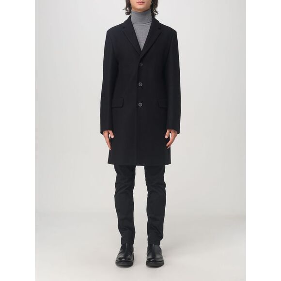 Hugo Coat Men Black
